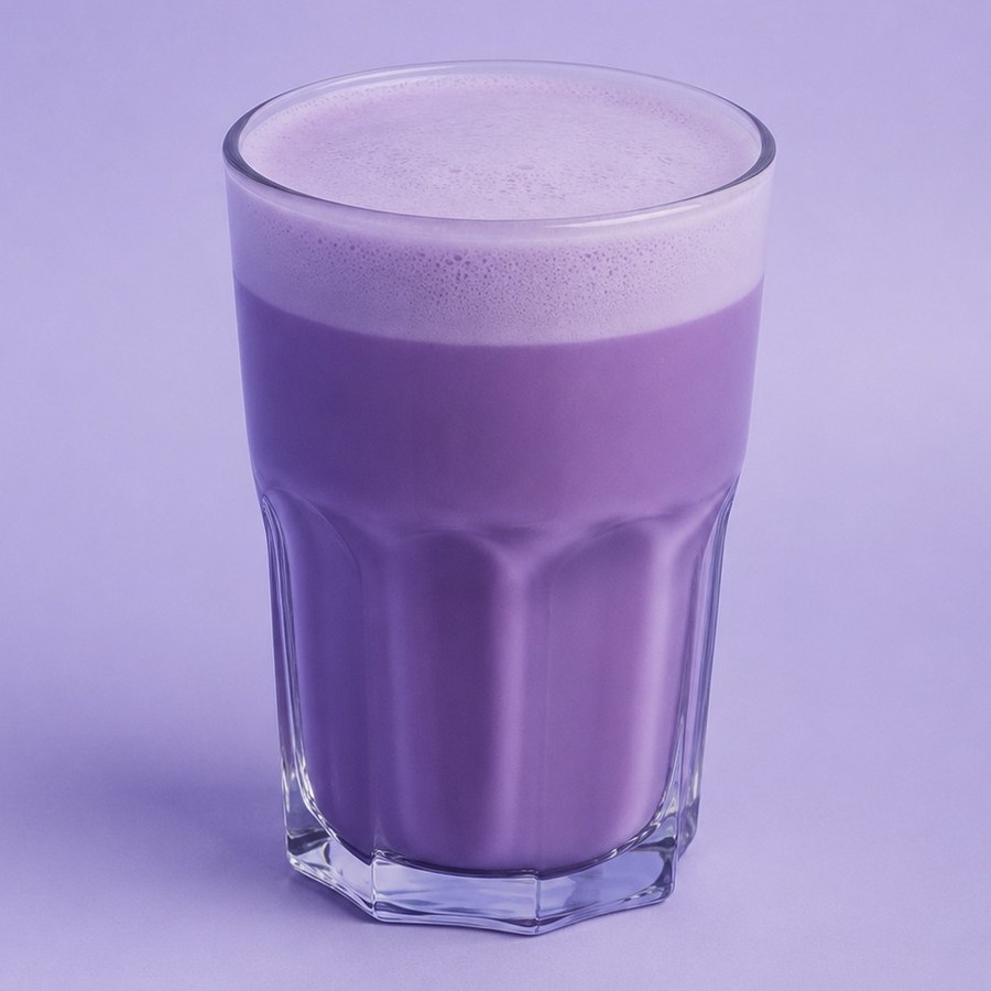 Ube latte