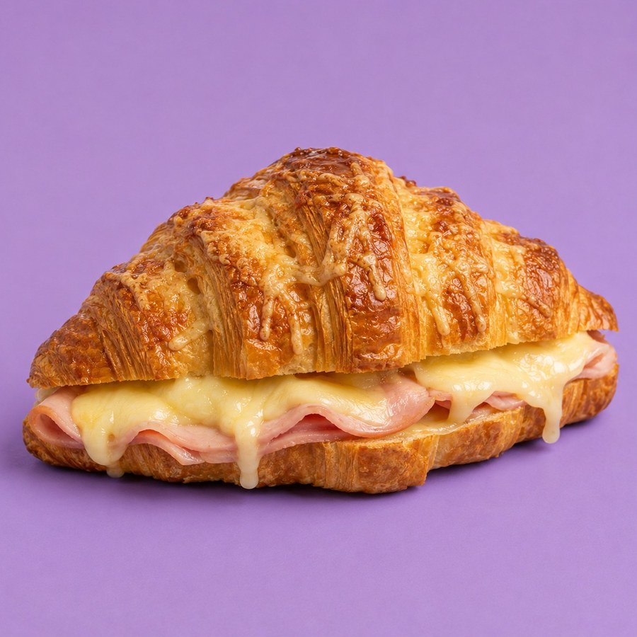 Croissant jambon fromage