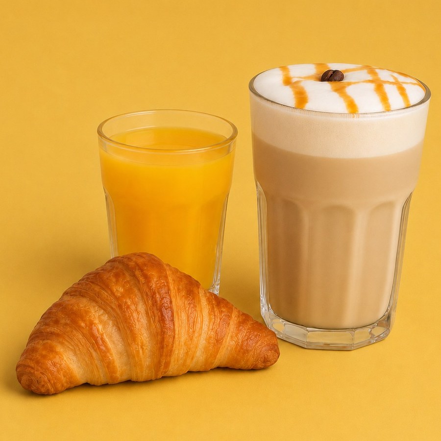 Formule petit déj + jus