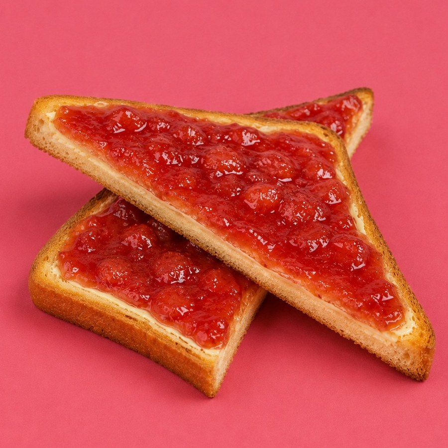 Toast beurre confiture